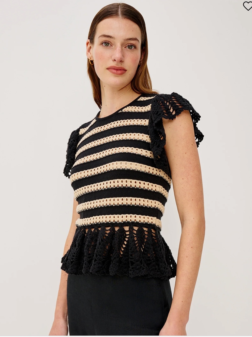NWT Rails Coen Top
Black Oat Stripe